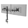 Soporte de monitor negro VM-MF2 para dos pantallas con brazo articulado ajustable de hjh OFFICE