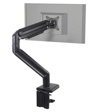 Soporte de monitor negro VM-MG1S con brazo articulado y fijación a mesa de hjh OFFICE