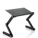Ensayo de escritorio VM-SA II en negro con superficie perforada y estructura ajustable de hjh OFFICE