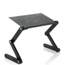 Ensayo de escritorio VM-SA II en negro con superficie perforada y estructura ajustable de hjh OFFICE