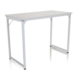 Escritorio blanco WORKSPACE I con tablero rectangular y una estructura sencilla de metal de hjh OFFICE