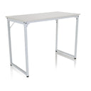 Escritorio blanco WORKSPACE I con tablero rectangular y una estructura sencilla de metal de hjh OFFICE