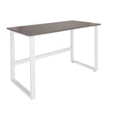Escritorio WORKSPACE LIGHT I con tablero gris y estructura blanca de hjh OFFICE