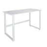 Escritorio blanco WORKSPACE LIGHT I con tablero sencillo y estructura en forma de U de hjh OFFICE