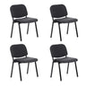 Pack de cuatro sillas de cuatro patas XT 600 en antracita con estructura oscura de hjh OFFICE