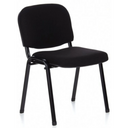 Silla de cuatro patas XT 600 SW negra con asiento y respaldo acolchados de hjh OFFICE