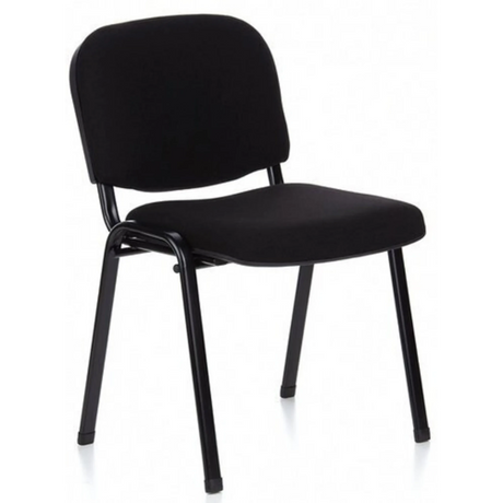 Silla de cuatro patas XT 600 SW negra con asiento y respaldo acolchados de hjh OFFICE
