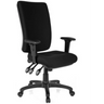 Silla de oficina profesional ZENIT HIGH negra con reposabrazos y cinco ruedas de hjh OFFICE