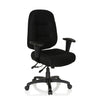 Silla de oficina profesional ZENIT XXL negra con acolchado y reposabrazos de hjh OFFICE